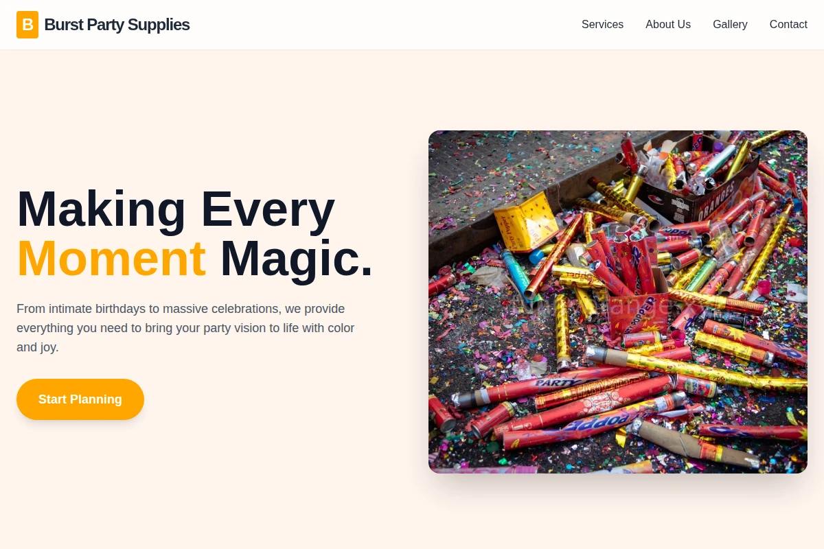 Burst Party Supplies